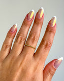 Anel Regulável Mini Bolinhas - Semijoia Banhado em Ouro 18k