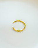 Anel Regulável Mini Bolinhas - Semijoia Banhado em Ouro 18k