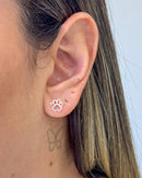 Brinco Patinha Vazada - Semijoia Banhado a Prata