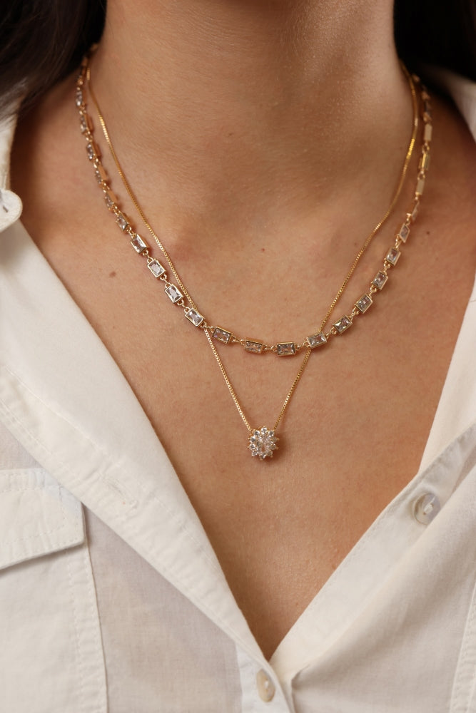 Colar Kate - Zircônia Branca