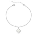 Pulseira trevo resina branco