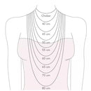 Colar cartier trevo preto 45cm